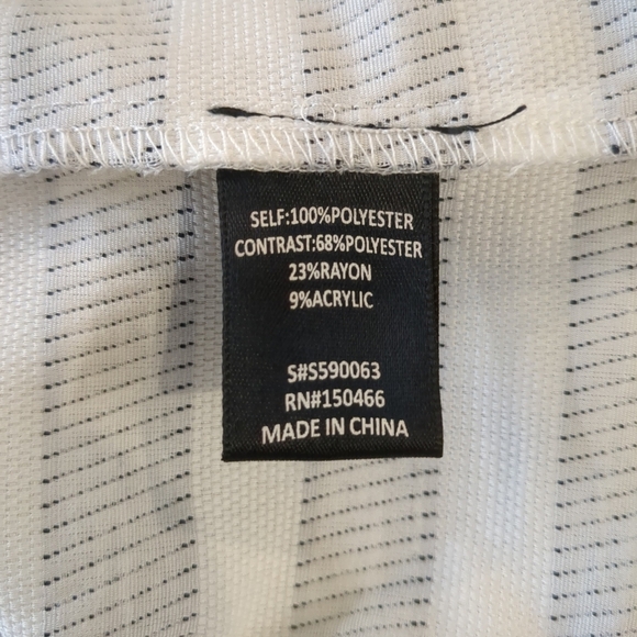 41 Hawthorn mixed media striped sleeveless black and white dress, size M - Picture 10 of 11